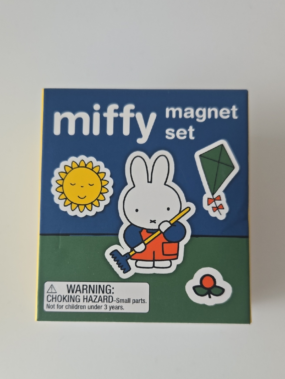 *NEW* Unopened Miffy Magnet Set - Blue, Green & Yellow with Sticker Book